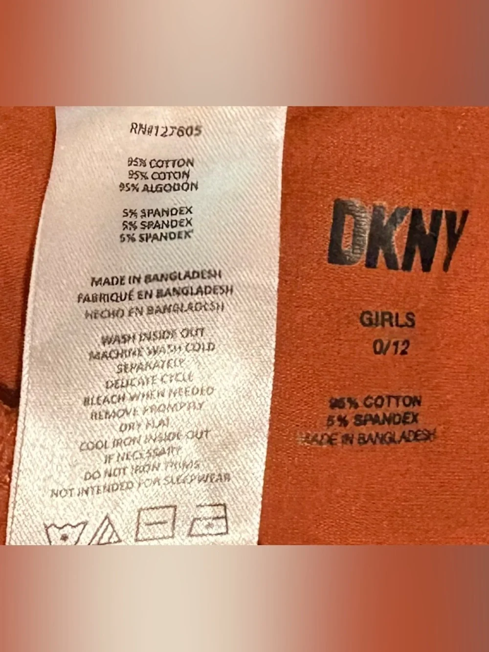 DKNY Girls Leggings 2 Pairs